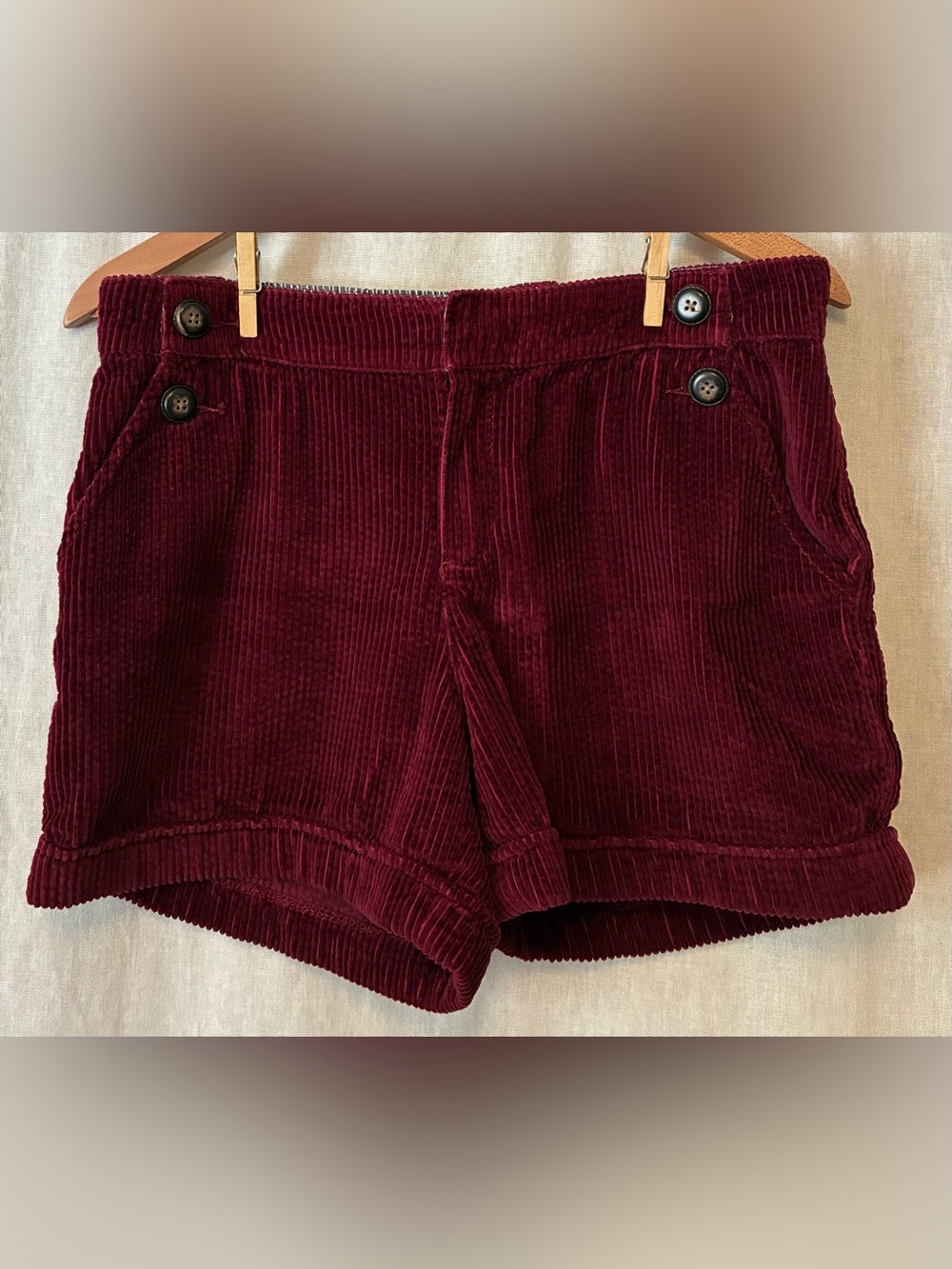 Anthropologie Daughters Of The Liberation Shorts 100% Cotton Corduroy